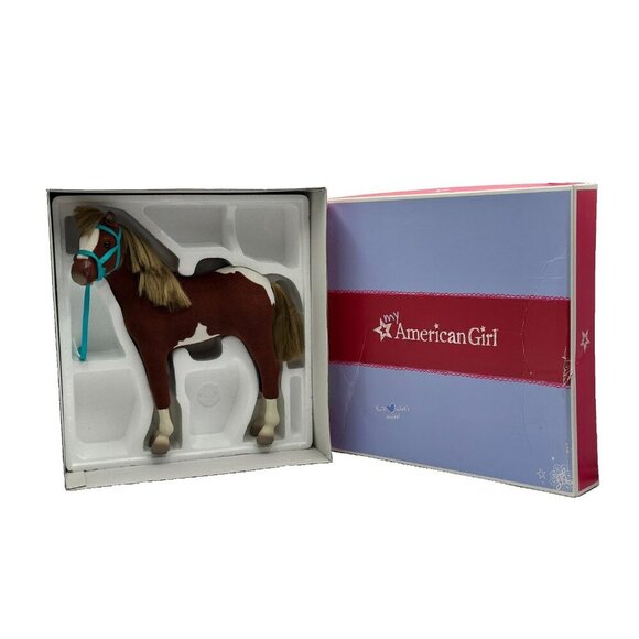 Retired American Girl Paint Filly Foal Horse Pre-Owned Complete -Box Lead Rope - Picture 1 of 10